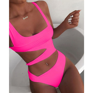 One Piece Cut Out Brazilian Suit